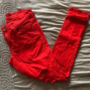 Red Skinny Jeans